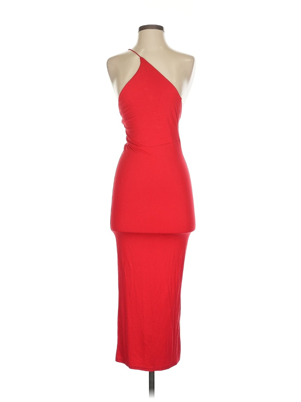 ASOS One Shoulder Red Midi Dress
